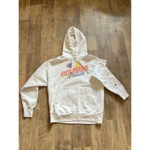 Champion Unisex Hooded Sweatshirt 90s Style Graphic Reverse Weave - Size Med‎